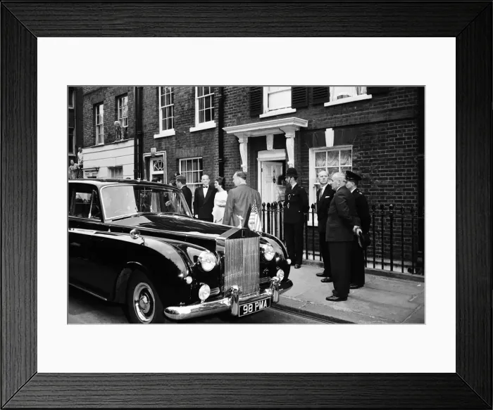 Framed Print : Second day of the private visit to London of American President John F