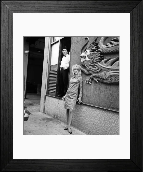 Framed Print : Julie Christie at Birmingham Repertory Theatre. 24th July 1963