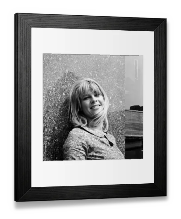 Framed Print : Julie Christie at Birmingham Repertory Theatre. 24th July 1963