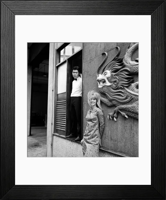Framed Print : Julie Christie at Birmingham Repertory Theatre. 24th July 1963