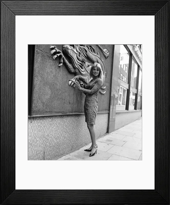 Framed Print : Julie Christie at Birmingham Repertory Theatre. 24th July 1963 Framed Print : Julie Christie at Birmingham Repertory Theatre. 24th July 1963