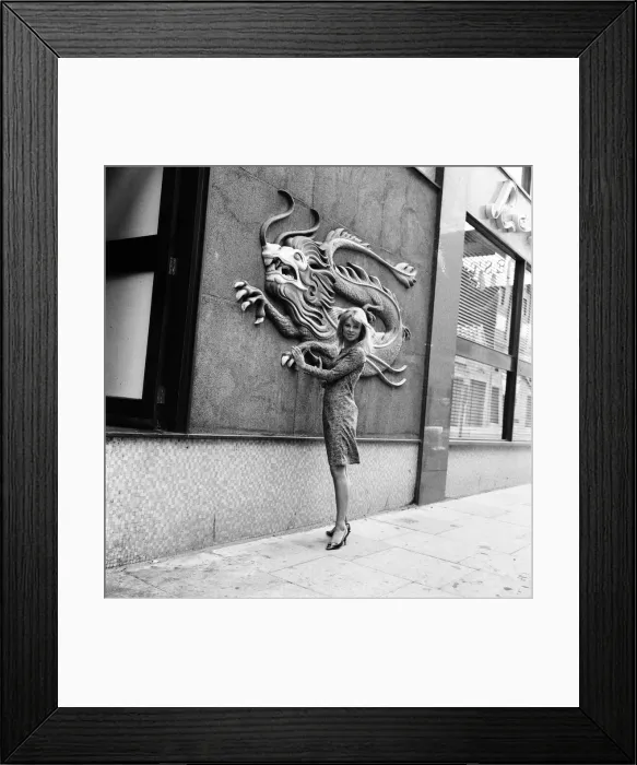 Framed Print : Julie Christie at Birmingham Repertory Theatre. 24th July 1963