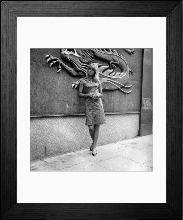 Framed Print : Julie Christie at Birmingham Repertory Theatre. 24th July 1963