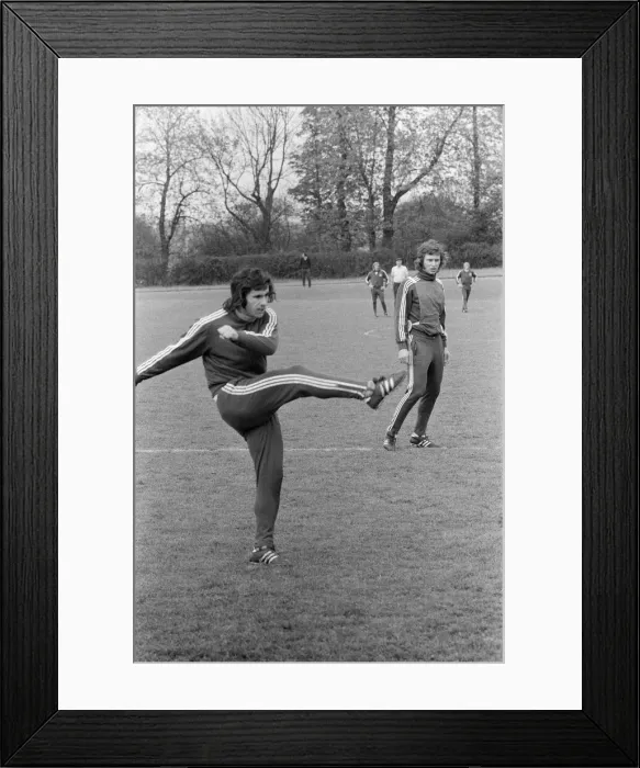 Framed Print : West Germany Football Team, training session ahead of tomorrows Nations Cup quarterfinal Framed Print : West Germany Football Team, training session ahead of tomorrows Nations Cup quarterfinal