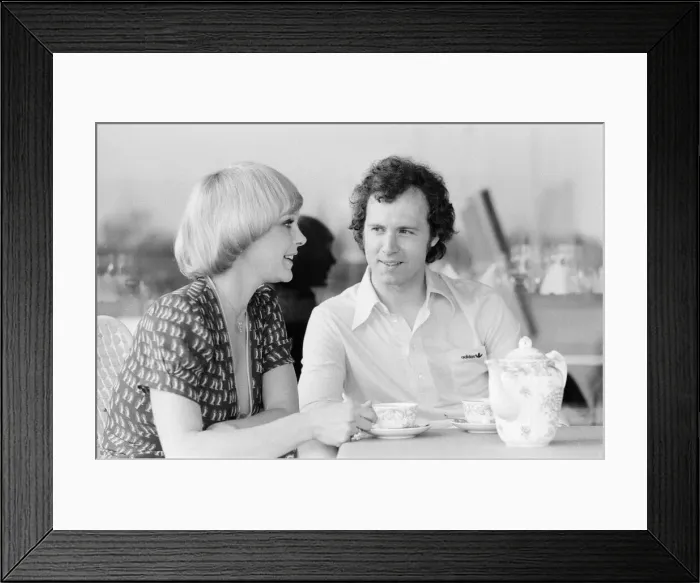 Framed Print : Franz Beckenbauer, Bayern Munich and West Germany Captain