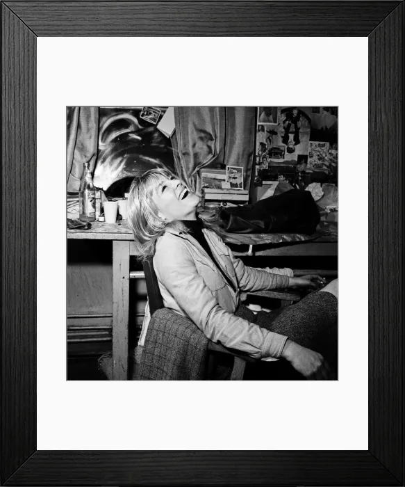 Framed Print : Julie Christie interviewed by Donald Zec in Birmingham. 5th November 1963 Framed Print : Julie Christie interviewed by Donald Zec in Birmingham. 5th November 1963