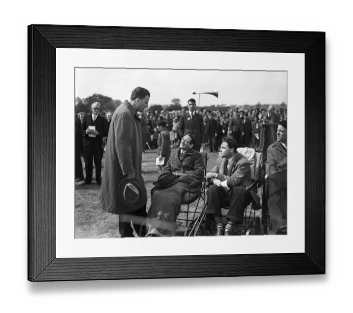 Framed Print : American evangelist Billy Graham visits Dagenham in Essex to give a speech during his
