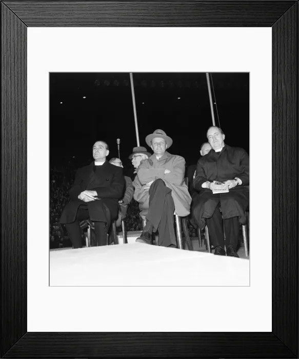 Framed Print : American evangelist Billy Graham at Wembley during his visit to London