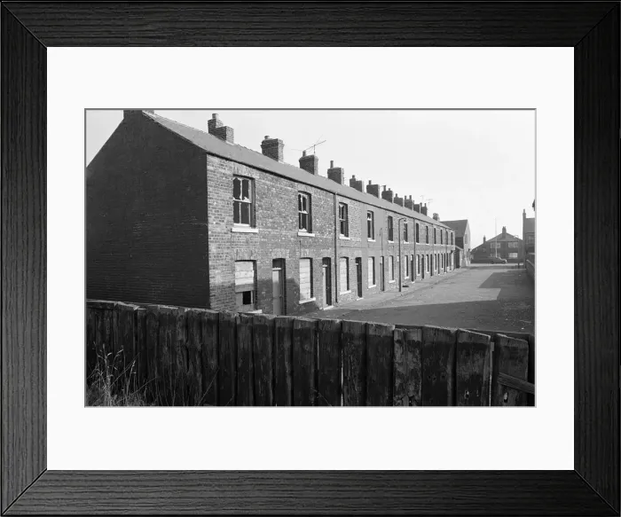 Framed Print : Scenes in South Bank, Middlesbrough, North Yorkshire. 1973