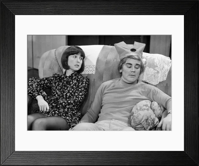 Framed Print : Rehearsals for a Christmas special of Till Death Us Do Part Framed Print : Rehearsals for a Christmas special of Till Death Us Do Part