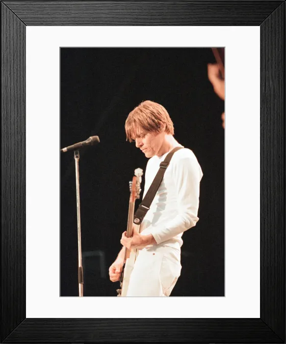 Framed Print : Bryan Adams, Canadian singer songwriter in concert, Cardiff Castle, Cardiff, Wales