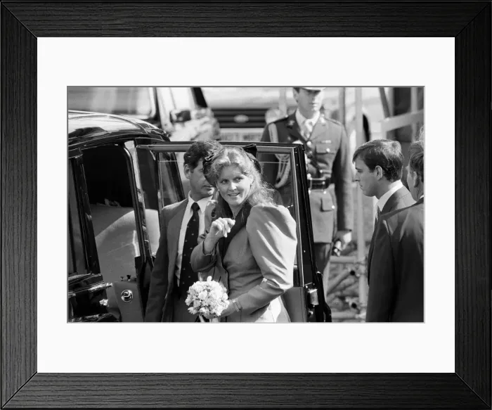 Framed Print : Prince Andrew, Duke of York and Sarah, Duchess of York visit Scotland. 16th August 1986 Framed Print : Prince Andrew, Duke of York and Sarah, Duchess of York visit Scotland. 16th August 1986