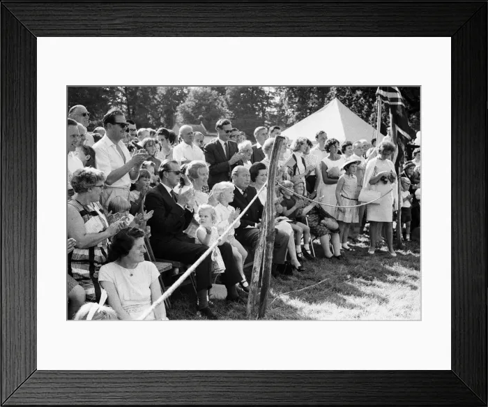 Framed Print : Prince Edward, Duke of Kent and Katharine, Duchess of Kent at Iver Fair, Buckinghamshire Framed Print : Prince Edward, Duke of Kent and Katharine, Duchess of Kent at Iver Fair, Buckinghamshire