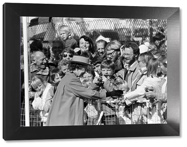Queen Elizabeth II visits Scotland. 16th August 1986