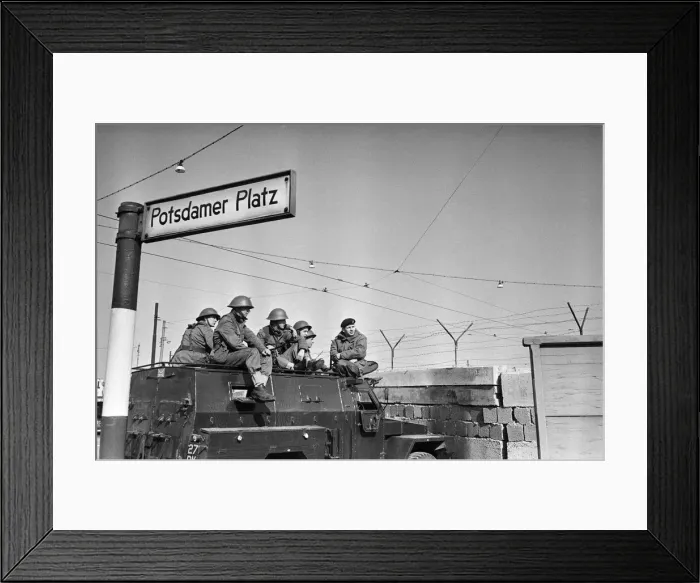 Framed Print : Scenes in Berlin shortly after the erection of the Berlin Wall Framed Print : Scenes in Berlin shortly after the erection of the Berlin Wall