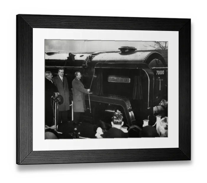 Framed Print : Britanna Locomotive. Mr Alfred Barnes. M. P. Minister of Transport Framed Print : Britanna Locomotive. Mr Alfred Barnes. M. P. Minister of Transport
