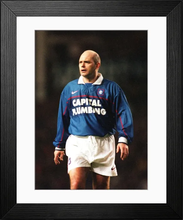 Framed Print : RAY WILKINS March 1999 ex footballer AT Alan McLARENs TESTIMONIAL Framed Print : RAY WILKINS March 1999 ex footballer AT Alan McLARENs TESTIMONIAL