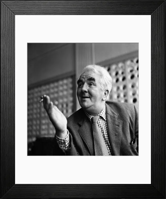 Framed Print : Scenes in Belfast. Northern Ireland. Pictured is playwright Joe Tomelty. 9th October 1963 Framed Print : Scenes in Belfast. Northern Ireland. Pictured is playwright Joe Tomelty. 9th October 1963