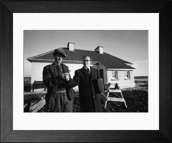 Framed Print : The last twenty three residents of Inishark Island (sometimes called Shark Island)