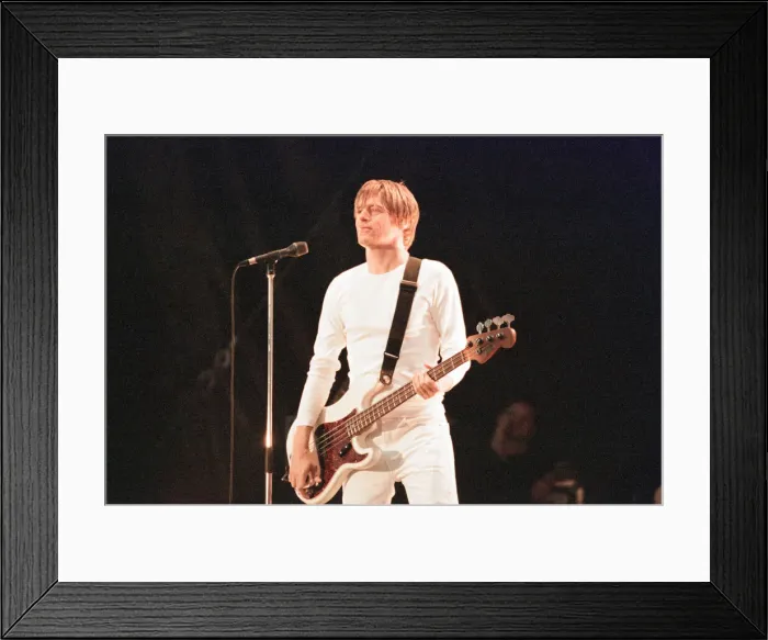 Framed Print : Bryan Adams, Canadian singer songwriter in concert, Cardiff Castle, Cardiff, Wales