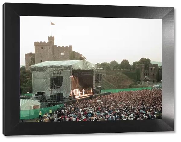 Bryan Adams, Canadian singer songwriter in concert, Cardiff Castle, Cardiff, Wales