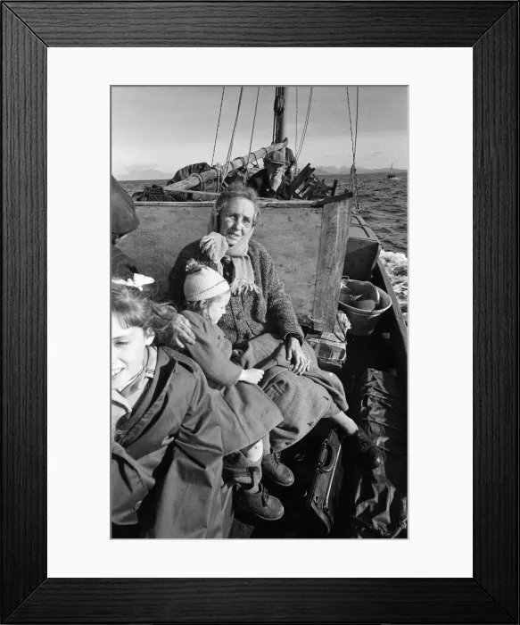 Framed Print : The last twenty three residents of Inishark Island (sometimes called Shark Island)