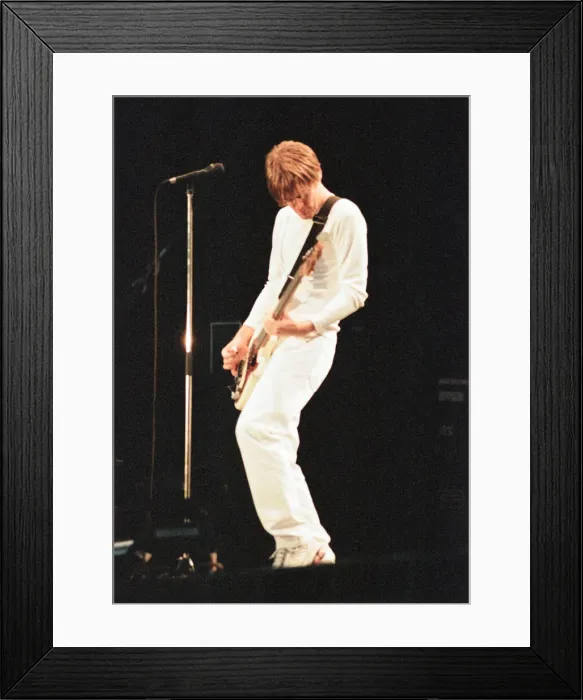 Framed Print : Bryan Adams, Canadian singer songwriter in concert, Cardiff Castle, Cardiff, Wales