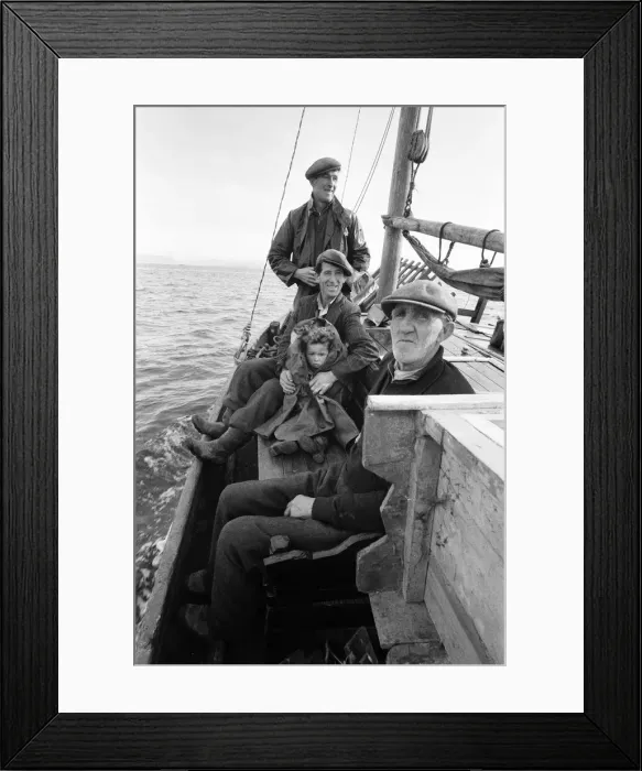 Framed Print : The last twenty three residents of Inishark Island (sometimes called Shark Island)