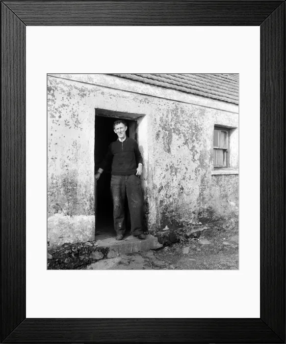 Framed Print : The last twenty three residents of Inishark Island (sometimes called Shark Island)