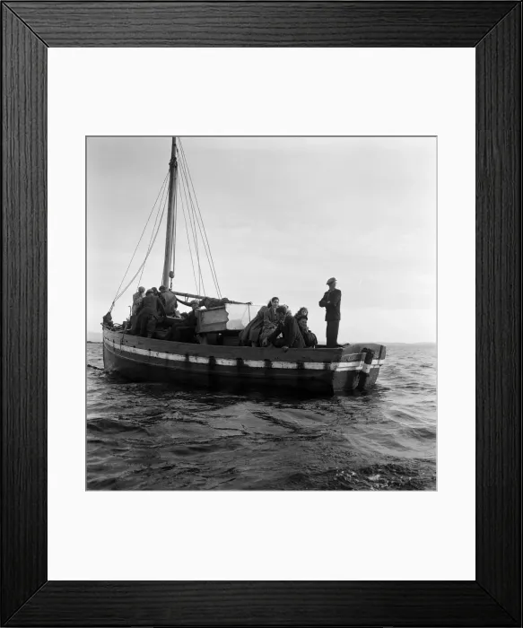 Framed Print : The last twenty three residents of Inishark Island (sometimes called Shark Island)