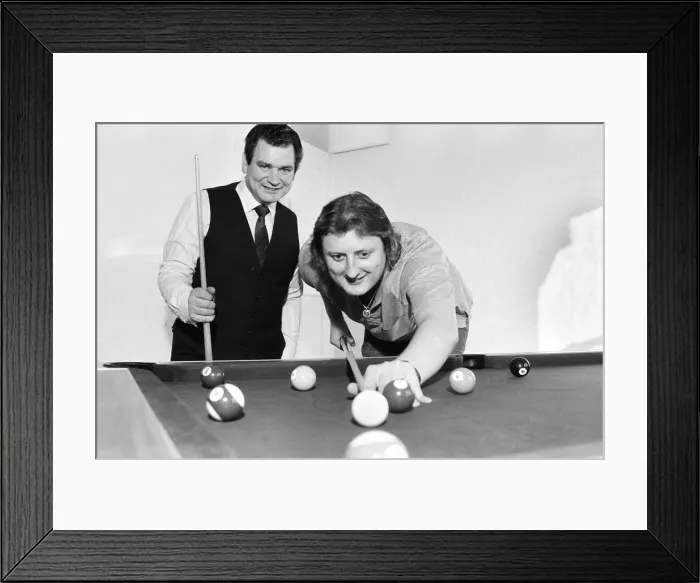 Framed Print : British darts player Eric Bristow pictured at his newly purchased 19th century country