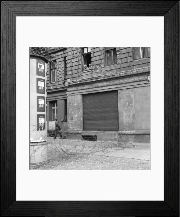 Framed Print : Start of the construction of the Berlin Wall. At midnight on 13th August Framed Print : Start of the construction of the Berlin Wall. At midnight on 13th August