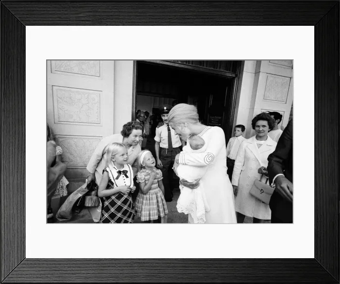 Framed Print : Katharine, Duchess of Kent leaving Kings College Hospital n Denmark Hill, London