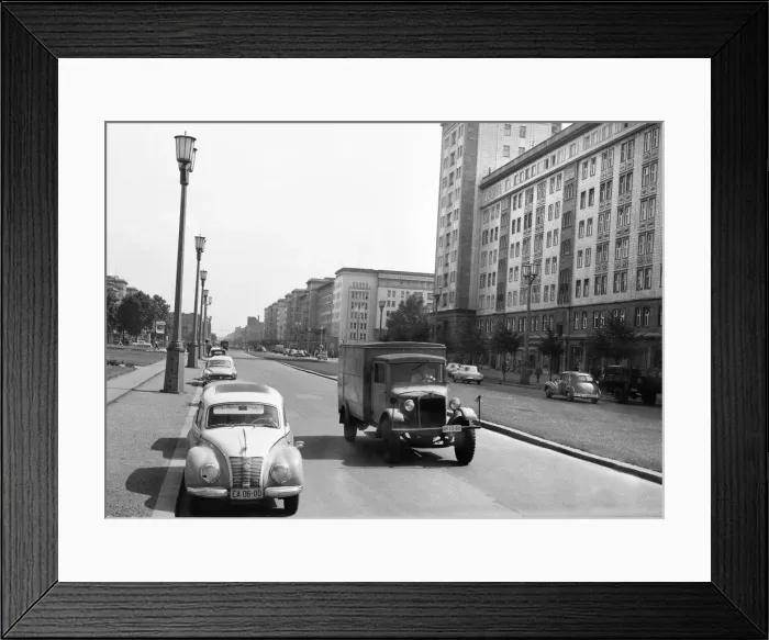 Framed Print : Scenes in East Berlin, East Germany showing daily life continuing as normal soon after Framed Print : Scenes in East Berlin, East Germany showing daily life continuing as normal soon after