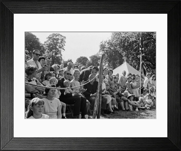 Framed Print : Prince Edward, Duke of Kent and Katharine, Duchess of Kent at Iver Fair, Buckinghamshire