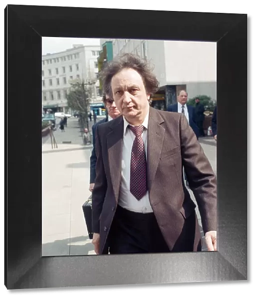 Ken Dodd, pictured arriving at court during his tax fraud trail. 6th June 1989