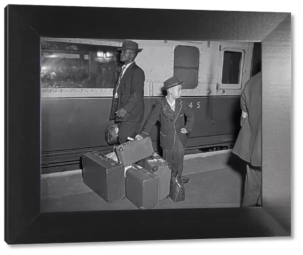 Jamaican emigrants arriving at Waterloo Station 22nd September 1954 A train load of