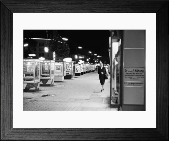 Framed Print : Scenes in West Berlin, West Germany showing daily life continuing as normal soon after
