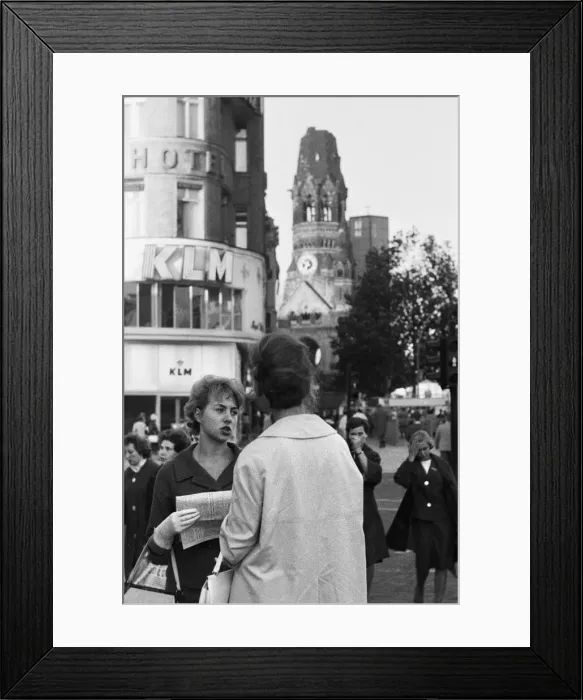 Framed Print : Scenes in West Berlin, West Germany showing daily life continuing as normal soon after Framed Print : Scenes in West Berlin, West Germany showing daily life continuing as normal soon after