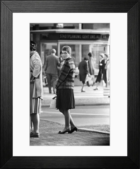 Framed Print : Scenes in West Berlin, West Germany showing daily life continuing as normal soon after Framed Print : Scenes in West Berlin, West Germany showing daily life continuing as normal soon after
