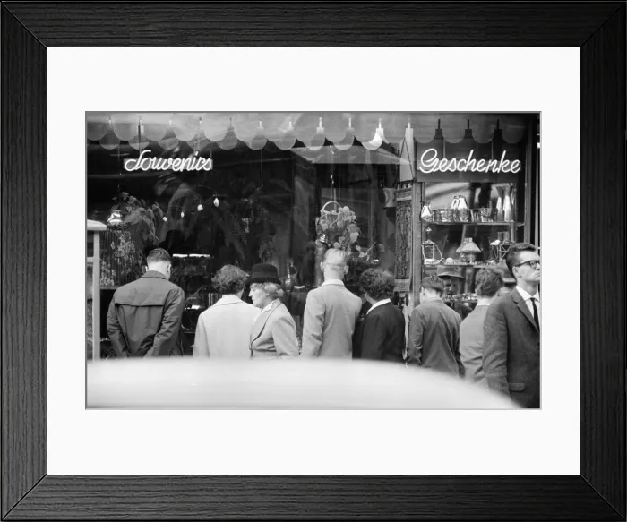 Framed Print : Scenes in West Berlin, West Germany showing daily life continuing as normal soon after Framed Print : Scenes in West Berlin, West Germany showing daily life continuing as normal soon after