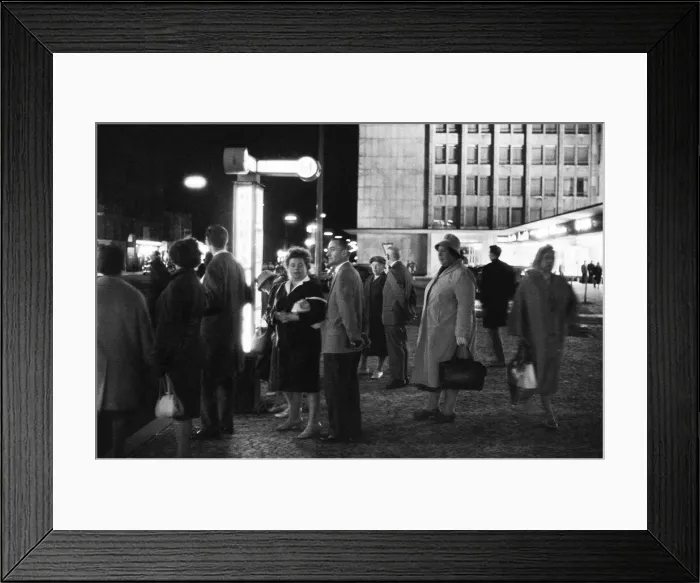 Framed Print : Scenes in West Berlin, West Germany showing daily life continuing as normal soon after