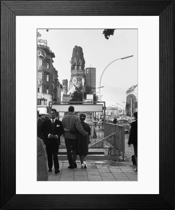Framed Print : Scenes in West Berlin, West Germany showing daily life continuing as normal soon after