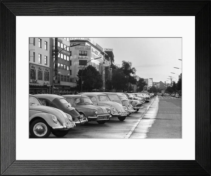 Framed Print : Scenes in West Berlin, West Germany showing daily life continuing as normal soon after Framed Print : Scenes in West Berlin, West Germany showing daily life continuing as normal soon after