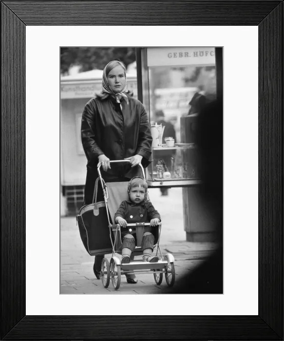 Framed Print : Scenes in West Berlin, West Germany showing daily life continuing as normal soon after
