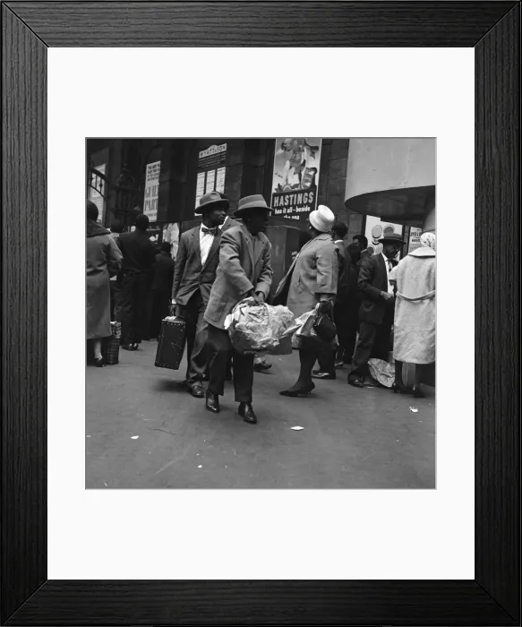 Framed Print : West Indian immigrants arriving in the United Kingdom. 19th May 1962 Framed Print : West Indian immigrants arriving in the United Kingdom. 19th May 1962