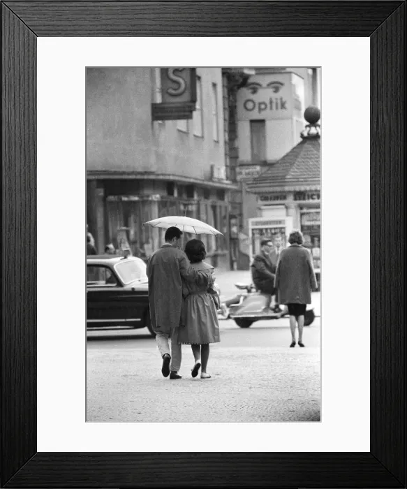 Framed Print : Scenes in West Berlin, West Germany showing daily life continuing as normal soon after Framed Print : Scenes in West Berlin, West Germany showing daily life continuing as normal soon after