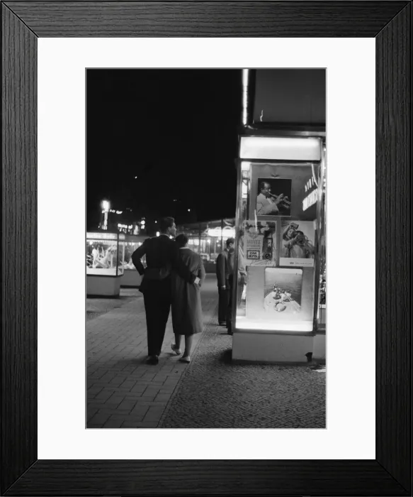 Framed Print : Scenes in West Berlin, West Germany showing daily life continuing as normal soon after