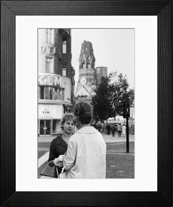 Framed Print : Scenes in West Berlin, West Germany showing daily life continuing as normal soon after Framed Print : Scenes in West Berlin, West Germany showing daily life continuing as normal soon after