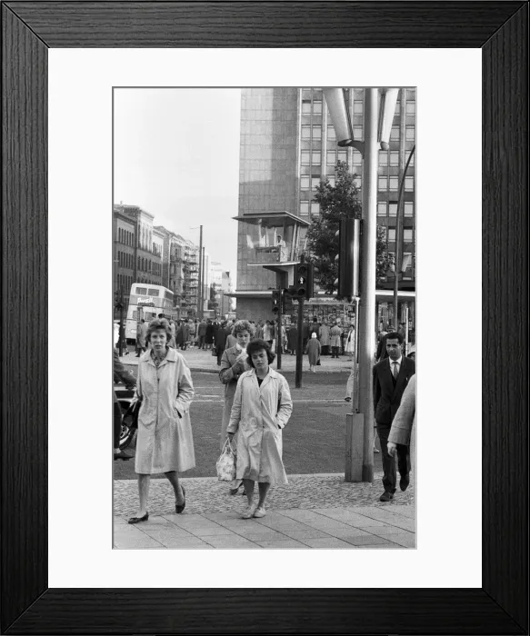 Framed Print : Scenes in West Berlin, West Germany showing daily life continuing as normal soon after Framed Print : Scenes in West Berlin, West Germany showing daily life continuing as normal soon after